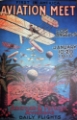 Picture of LOS ANGELES AVIATION MEET VINTAGE TRAVEL POSTER 1910