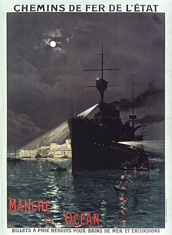 Picture of MANCHE ET OCEAN VINTAGE TRAVEL POSTER 1910