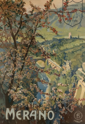 Picture of MERANO, ITALY VINTAGE TRAVEL POSTER