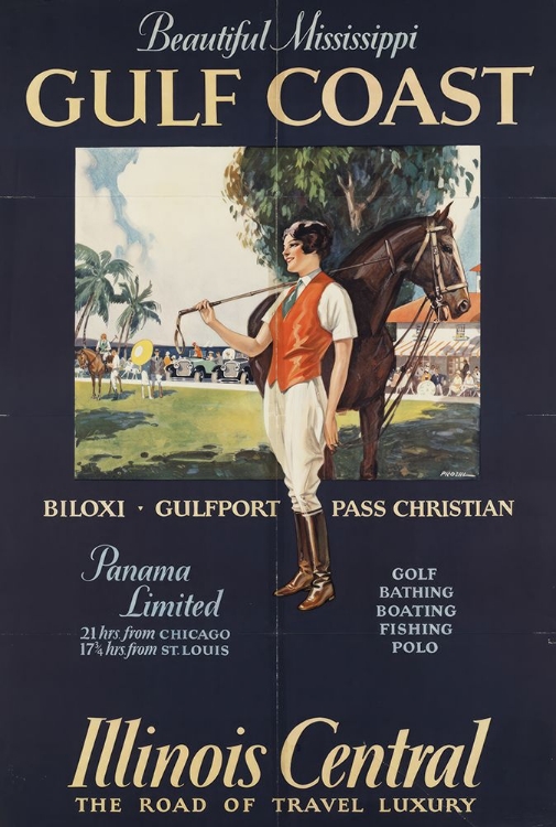 Picture of MISSISSIPPI GULF COAST VINTAGE TRAVEL POSTER