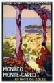 Picture of MONACO MONTE CARLO VINTAGE RAILWAY TRAVEL POSTER
