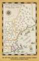 Picture of NEW ENGLAND MAP VINTAGE RAILROAD POSTER
