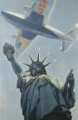 Picture of NEW YORK CLIPPER STATUE OF LIBERTY VINTAGE TRAVEL POSTER