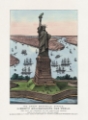 Picture of NEW YORK THE GREAT BARTHOLDI STATUE - LIBERTY ENLIGHTENING THE WORLD 1885
