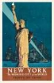 Picture of NEW YORK THE WONDER CITY OF THE WORLD VINTAGE TRAVEL POSTER