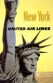 Picture of NEW YORK VINTAGE AIR TRAVEL POSTER