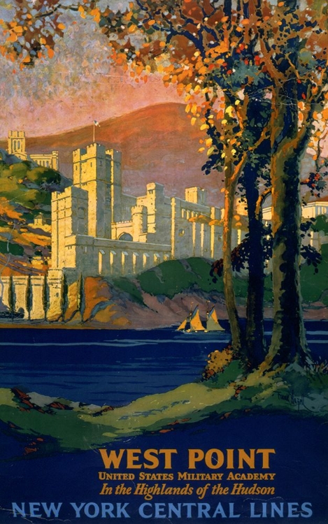 Picture of NEW YORK WEST POINT VINTAGE TRAVEL POSTER
