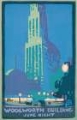Picture of NEW YORK WOOLWORTH BUILDING JUNE NIGHT 1916 BY RACHAEL ROBINSON ELMER