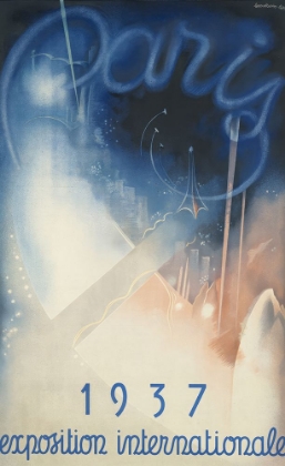 Picture of PARIS EXPOSITION VINTAGE TRAVEL POSTER 1937