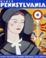 Picture of PENNSYLVANIA PRE REVOLUTIONARY COSTUMES VINTAGE TRAVEL POSTER