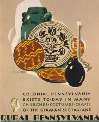 Picture of PENNSYLVANIA RURAL VINTAGE TRAVEL POSTER II
