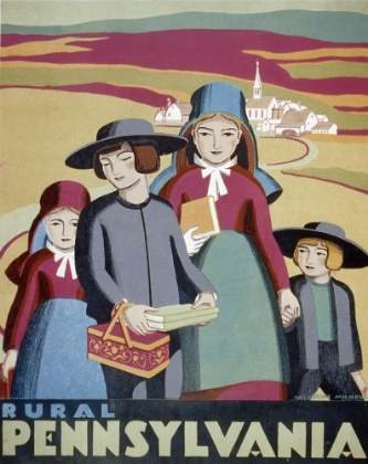 Picture of PENNSYLVANIA VINTAGE TRAVEL POSTER