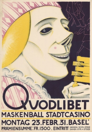 Picture of SWITZERLAND, A MASKED BALL ORGANIZED BY THE QUODLIBET ASSOCIATION, 1931 BY BURKHARD MANGOLD