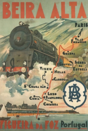 Picture of PORTUGAL BEIRA ALTA VINTAGE TRAVEL POSTER