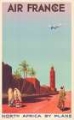 Picture of AFRICA BY PLANE POSTER BY MAURICE GUIRAUD-RIVIERE