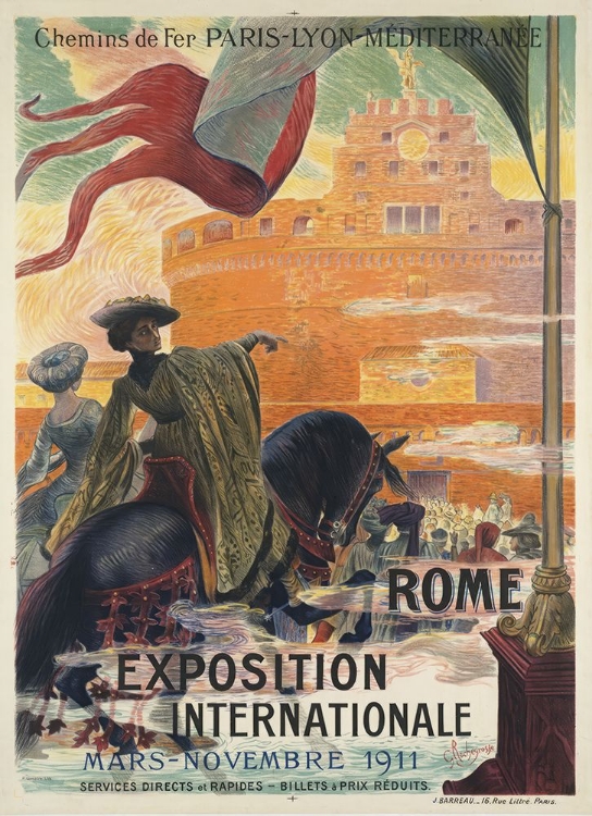 Picture of ROME EXPOSITION VINTAGE POSTER 1911