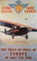 Picture of ROYAL DUTCH AIRLINES VINTAGE TRAVEL POSTER