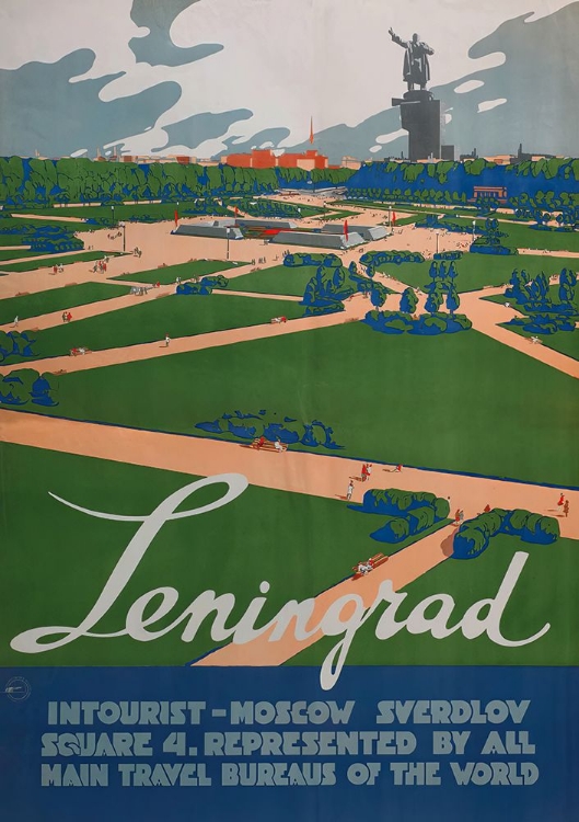 Picture of RUSSIA LENINGRAD VINTAGE TRAVEL POSTER
