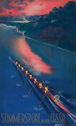 Picture of RUSSIA USSR SUMMERSPORT VINTAGE TRAVEL POSTER