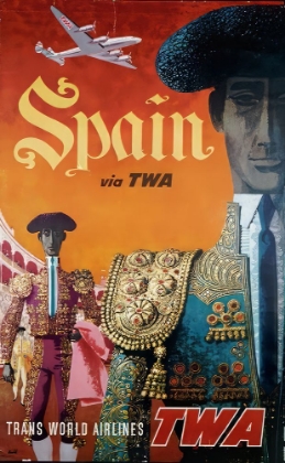 Picture of SPAIN VINTAGE AIRLINE TRAVEL POSTER