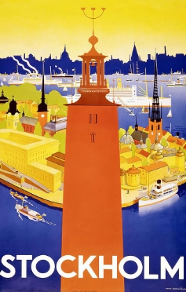 Picture of SWEDEN STOCKHOLM VINTAGE TRAVEL POSTER