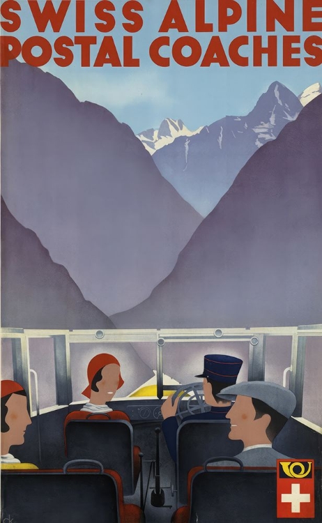 Picture of SWITZERLAND ALPINE VINTAGE TRAVEL POSTER
