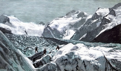 Picture of SWITZERLAND ALPS MORTARATSCH VINTAGE TRAVEL POSTER