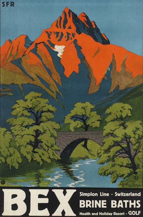 Picture of SWITZERLAND BEX VINTAGE TRAVEL POSTER