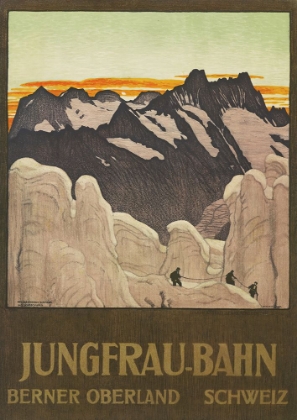 Picture of SWITZERLAND JUNGFRAU BAHN VINTAGE TRAVEL POSTER