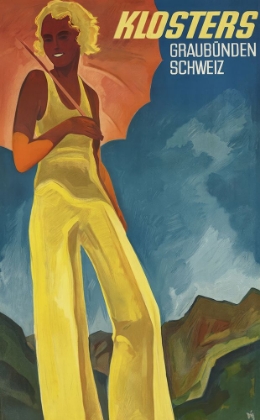 Picture of SWITZERLAND KLOSTERS VINTAGE TRAVEL POSTER