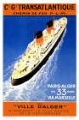 Picture of TRANSATLANTIC PLM VINTAGE TRAVEL POSTER