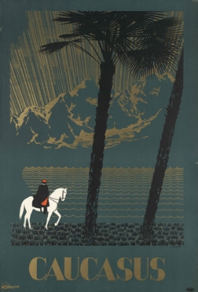 Picture of VINTAGE CAUCASUS TRAVEL POSTER 1920