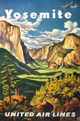 Picture of YOSEMITE VINTAGE AIR TRAVEL POSTER