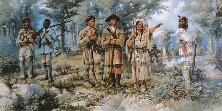 Picture of LEWIS AND CLARK AT THREE FORKS 1912