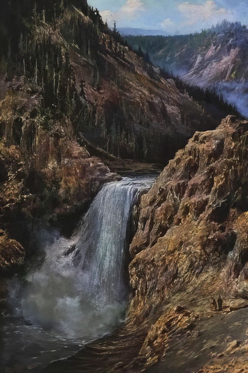 Picture of YELLOWSTONE FALLS 1895