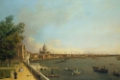 Picture of LONDON THE THAMES FROM SOMERSET HOUSE TERRACE TOWARDS THE CITY