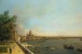 Picture of LONDON THE THAMES FROM SOMERSET HOUSE TERRACE TOWARDS THE CITY