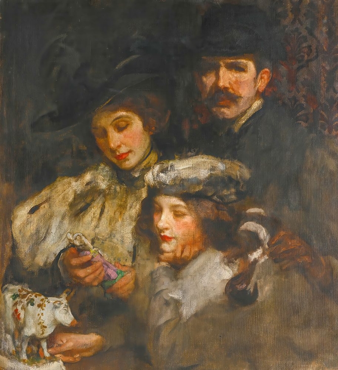 Picture of THE PAINTER, HIS WIFE AND DAUGHTER