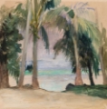 Picture of PALMS BY THE SEA 1891
