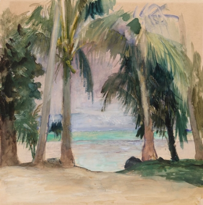 Picture of PALMS BY THE SEA 1891
