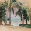 Picture of PALMS BY THE SEA 1891