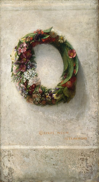 Picture of WREATH OF FLOWERS 1866