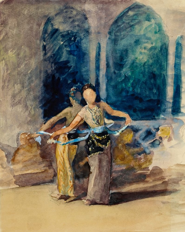 Picture of VILLAGE DANCING GIRLS AT GAROET IN THE PREANGER REGENCY, JAVA 1891