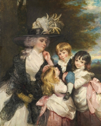 Picture of LADY SMITH, CHARLOTTE DELAVAL AND HER CHILDREN, GEORGE HENRY, LOUISA, AND CHARLOTTE 1787