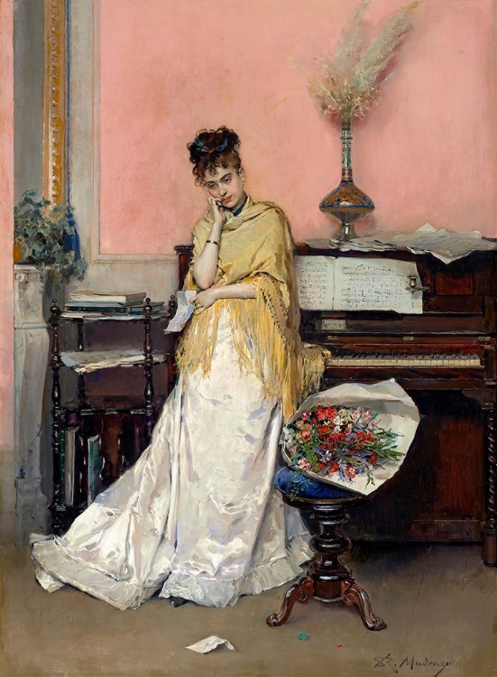 Picture of REVERIE, THE LETTER 1870S