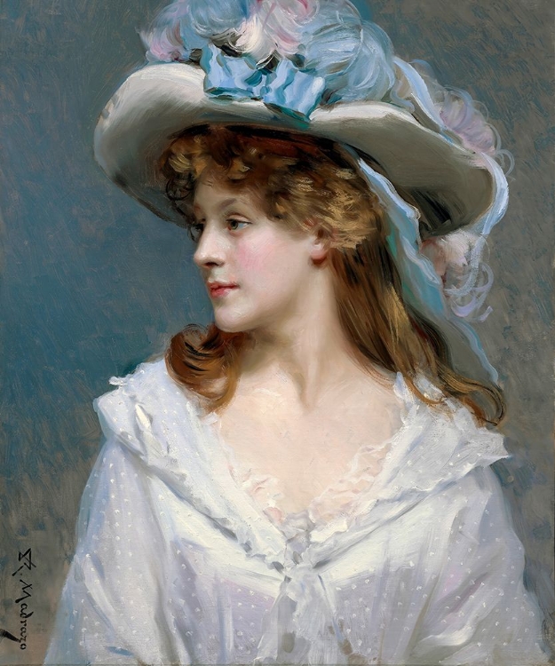 Picture of WOMAN IN WHITE CA 1880