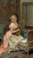 Picture of WOMAN WITH A GUITAR CA 1870