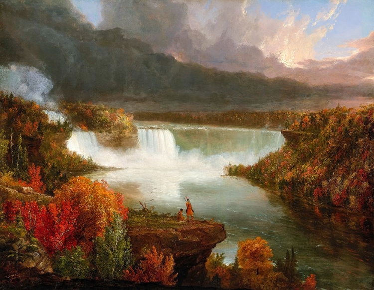 Picture of DISTANT VIEW OF NIAGARA FALLS 1830