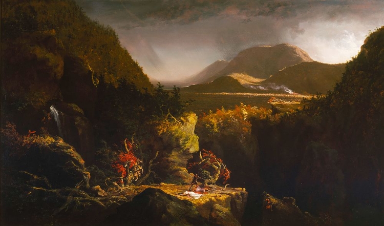 Picture of LANDSCAPE WITH FIGURES. A SCENE FROM THE LAST OF THE MOHICANS 1826