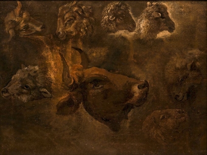 Picture of STUDIES OF ANIMAL HEADS 1835